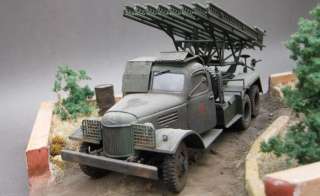 Pro Built 1/35 WW2 Diorama Soviet Army BM13 Stalinorgel  