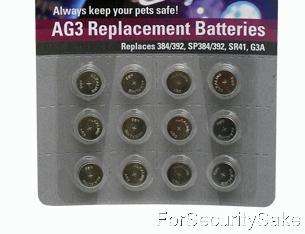 12 pack AG3 Replacement Batteries Pet Blinker, Blinkie  