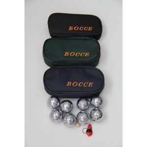  8 Ball 35mm Metal Mini Bocce/Petanque Set with green, blue 