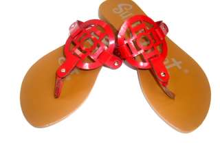 NEW Red Flat Flip Flop Thongs sandal shoes Womens  