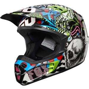  Fox Racing V2 Pure Filth Helmet   Medium/Blue/Black 