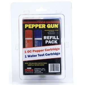 Mace Pepper Gun Refill Cartridges   1 Pepper Spray & 1 Water Practice 