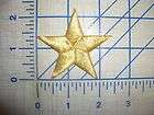 Gold Metallic Star Iron On Patch Sew On Glue On Sew Applique 