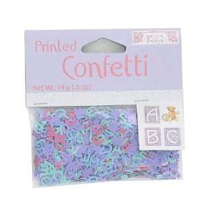 12 Bags of Vintage Nursery Printed Confetti 