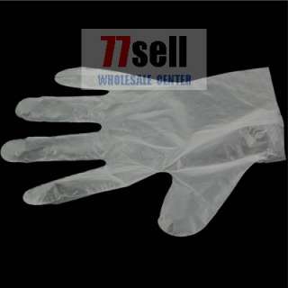 Qty 100 Poly Embossed Disposable GLOVES Kitchen Party  