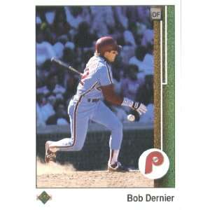  1989 Upper Deck # 340 Bob Dernier Philadelphia Phillies 