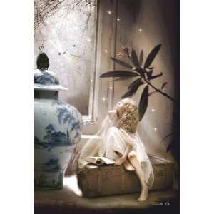 Fine Art Giclee Fairy and Angel Prints. Picture Entitled Star Gazing 