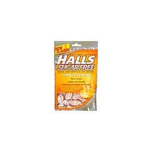 Halls Cough Suppressant/Oral Anesthetic, Sugar Free, Menthol, Honey 