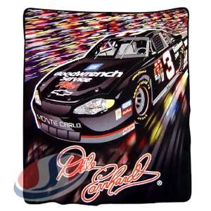  Dale Earnhardt Sr. Royal Plush Raschel NASCAR Blanket (700 