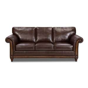 Simmons San Diego Coffee Leather Sofa 