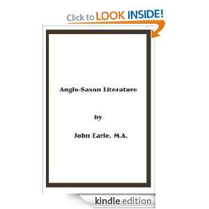 Anglo Saxon Literature John Earle  Kindle Store