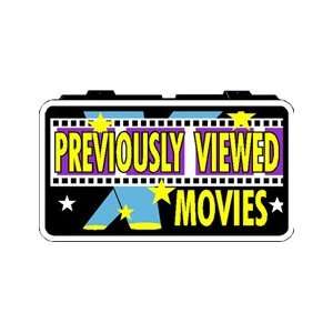  Previously Viewed Movies Backlit Sign 13 x 24