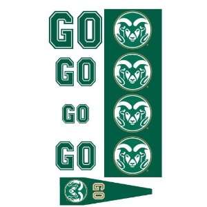    Colorado State Rams Animated 3 D Auto Spin Flags
