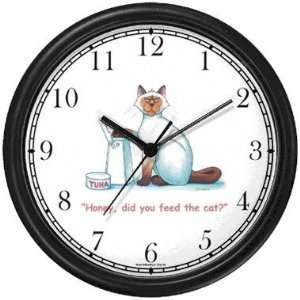  Siamese Cat Cartoon or Comic   JP Animal Wall Clock by 