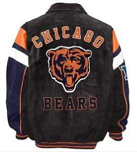 Chicago Bears Official NFL Suede Varsity Jacket by G III S,M,L,XL,XXL 