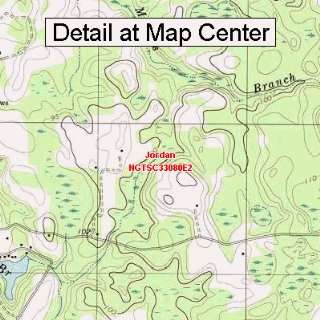 USGS Topographic Quadrangle Map   Jordan, South Carolina (Folded 