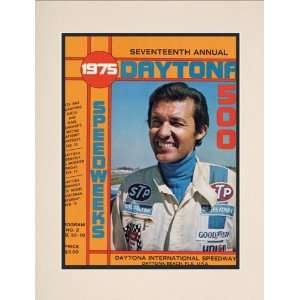  17th Annual 1975 Daytona 500 Matted 10.5 x 14 Program 