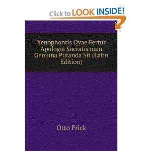   Socratis num Genuina Putanda Sit (Latin Edition) Otto Frick Books