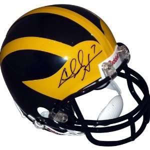  Chad Henne Autographed Michigan Wolverines Mini Helmet 
