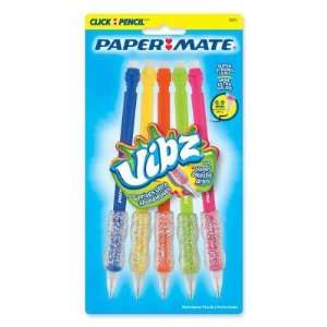  Paper Mate Vibz Mechanical Pencil, 0.90 mm, BLK/BE/GN/MA 
