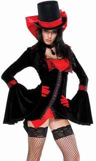Sexy Qeen of the Night Vampire Halloween Costume w Hat  