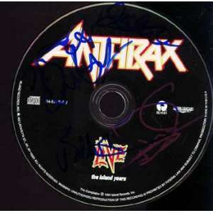  ANTHRAX Signed LIVE Autographed CD UACC RD Everything 