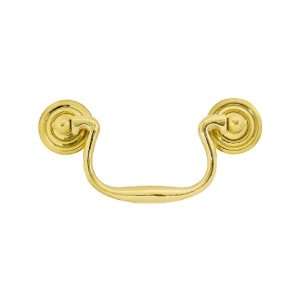  3 1/2 Solid Brass Swan Neck Bail Pull.