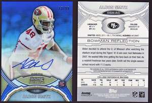   Bowman Sterling Blue Refractor ALDON SMITH Auto Rookie 33/99  