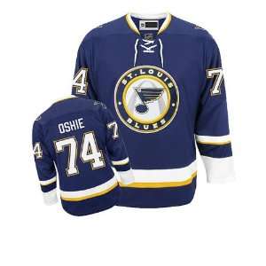 Gear   T.J. Oshie #74 St. Louis Blues Jersey Third Blue Hockey Jerseys 
