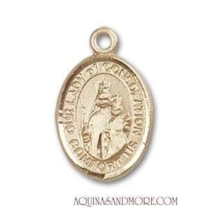  Our Lady of Consolation Small 14kt Gold Medal Jewelry