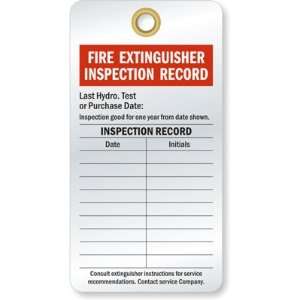  Fire Extinguisher Inspection Tags Dead Soft Aluminum Tag 
