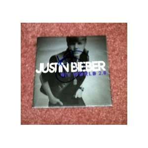  JUSTIN BIEBER autographed SIGNED Cd Cover  Everything 