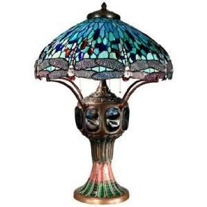   Dragonfly Replica Bronze Dale Tiffany Table Lamp