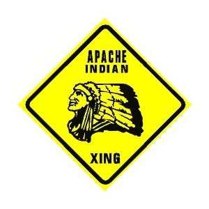    APACHE INDIAN CROSSING native american sign