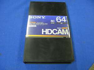 Sony BCT 64HDL Digital HDCAM Videocassette Tape NEW  