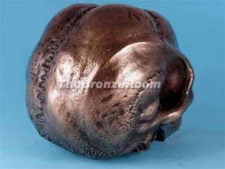Amazing Alien Skull   Bronze Sculpture  