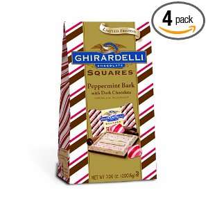 Ghirardelli Chocolate Squares, Peppermint Bark with Dark Chocolate, 7 