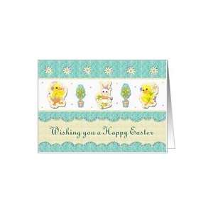  Easter   Rabbits   Eggs   Chicks Card Health & Personal 