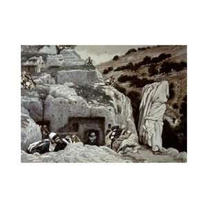 Apostles Hiding In The Valley of Hinnom by James jacques Tissot . Art 