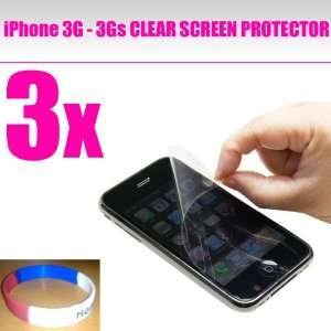 Protector LCD Screen Guard for Apple Iphone 3g 3gs with Lint Cleaning 