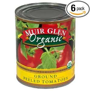 Muir Glen Ground Peeled Tomatoes, 28 ounces (Pack of6)  