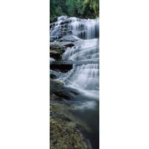 Waterfall in a Forest, Glen Falls, Nantahala National Forest, North 
