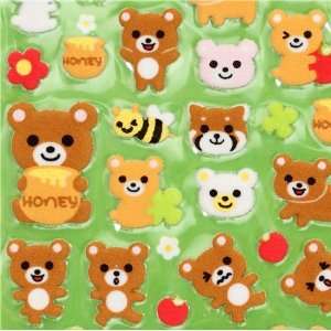    cute felt sticker with bears apple bees Japan Toys & Games