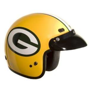   NFL Motorcycle 3/4 Helmet. Vented. NFL and DOT Approved. 520 Packers
