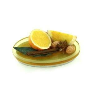  Oval candle topper with citrus motif (Wholesale in a pack 