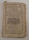 Antique 1841 1842 Almanac Almanack in German Concord NH 2 Issues Sewn 