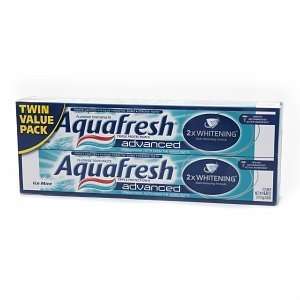  Aquafresh Advanced Whitening Toothpaste Twin Pack, 6 oz 