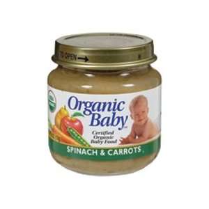  Ogranic Baby Organic Spinach and Carrots ( 24x4 OZ 