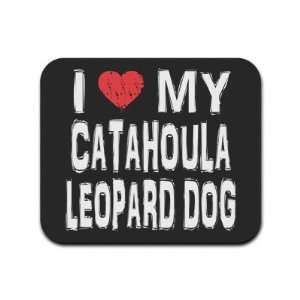  I Love My Catahoula Leopard Dog Mousepad Mouse Pad 