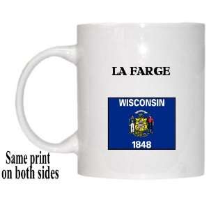    US State Flag   LA FARGE, Wisconsin (WI) Mug 
